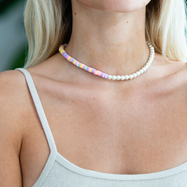 pretty in pastel necklace