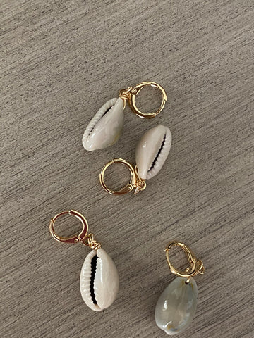 Cowrie shell earrings